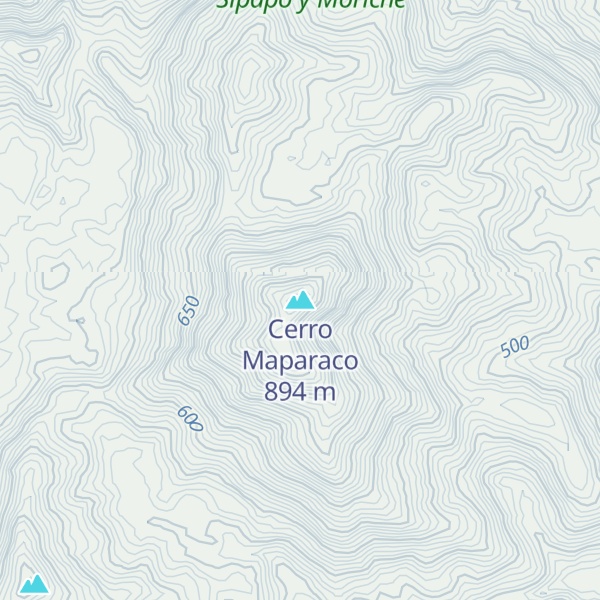 Map of Cerro Maparaco