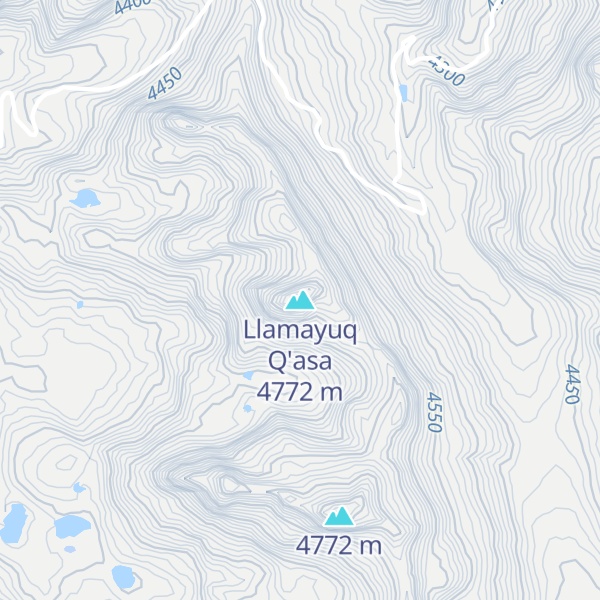 Map of Llamayuq Q'asa