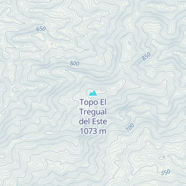 Map of Topo El Tregual del Este