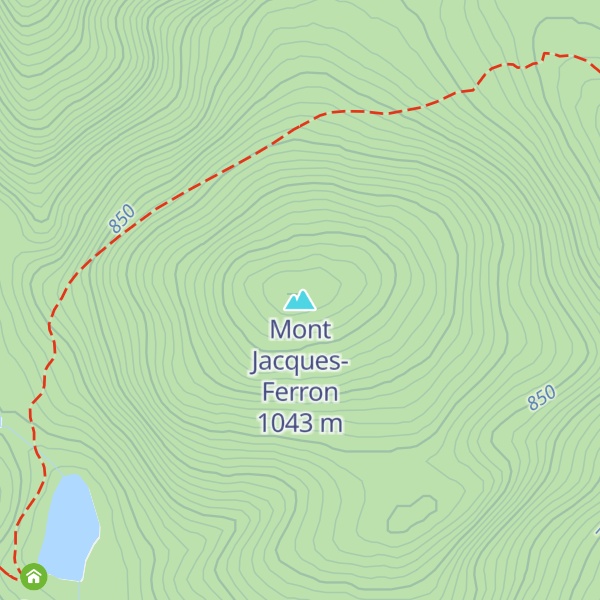 Map of Mont Jacques-Ferron