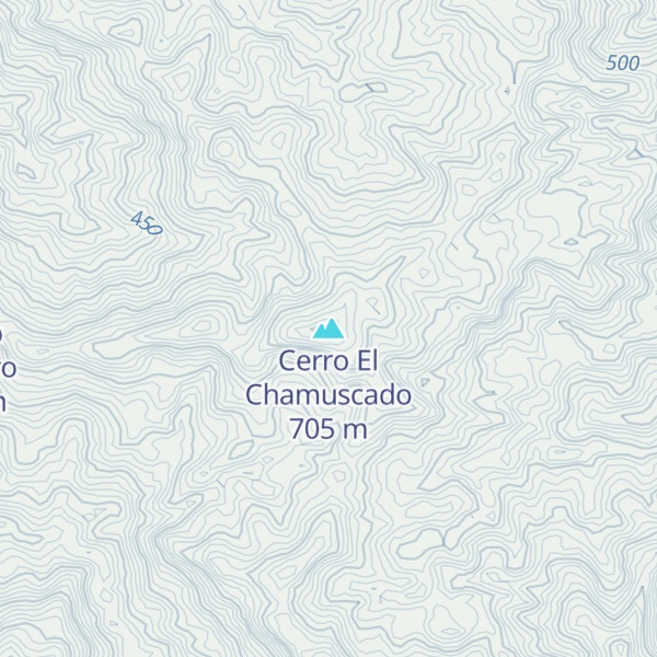 Map of Cerro El Chamuscado