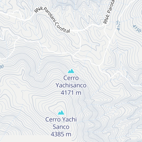 Map of Cerro Yachisanco
