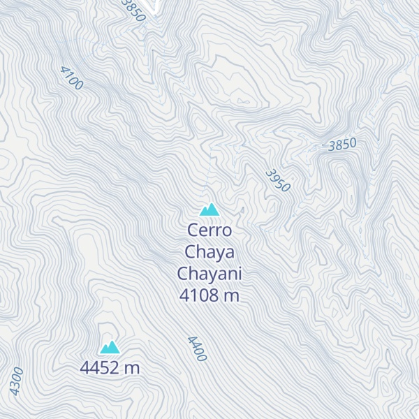 Map of Cerro Chaya Chayani