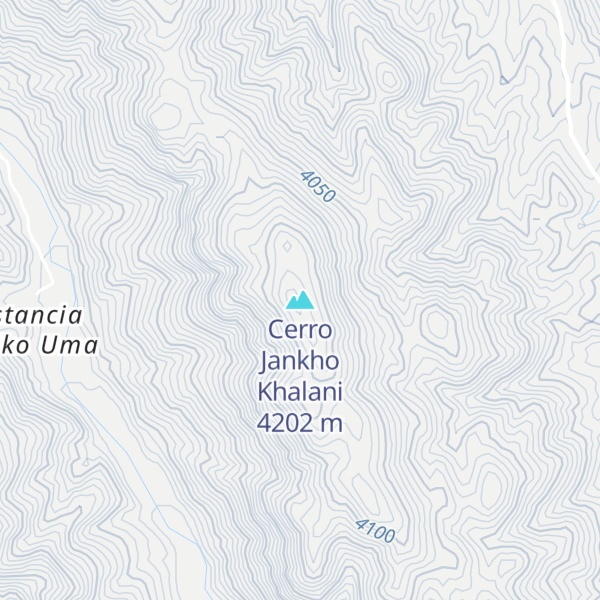 Map of Cerro Jankho Khalani