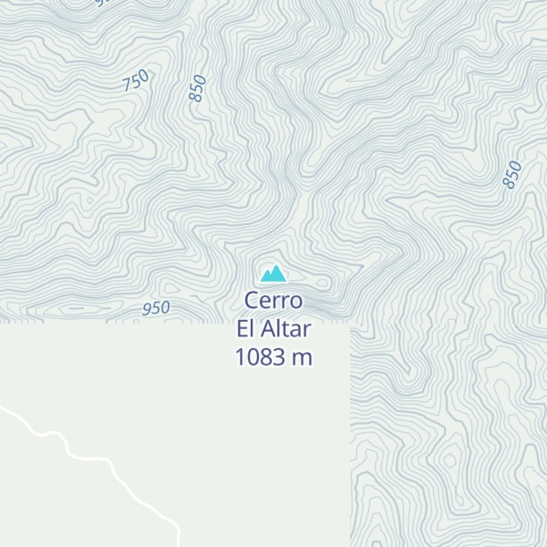Map of Cerro El Altar