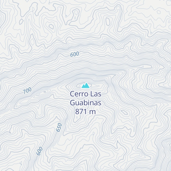 Map of Cerro Las Guabinas