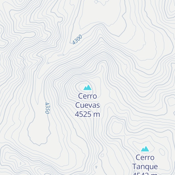 Map of Cerro Cuevas