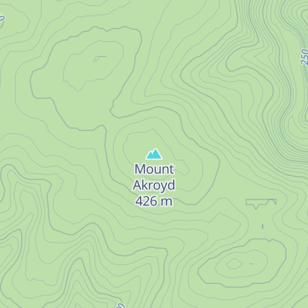 Map of Mount Akroyd