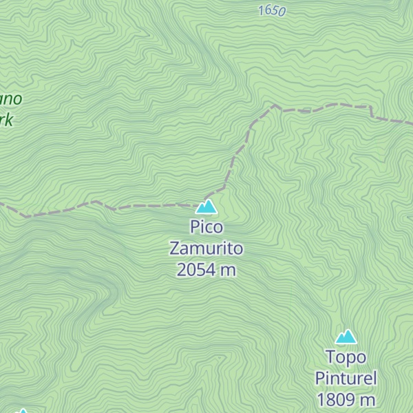 Map of Pico Zamurito