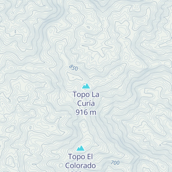 Map of Topo La Curía