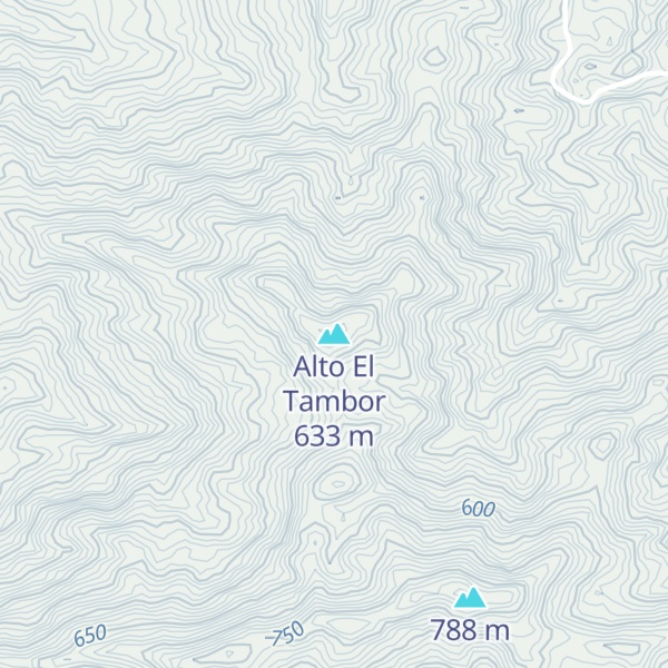 Map of Alto El Tambor