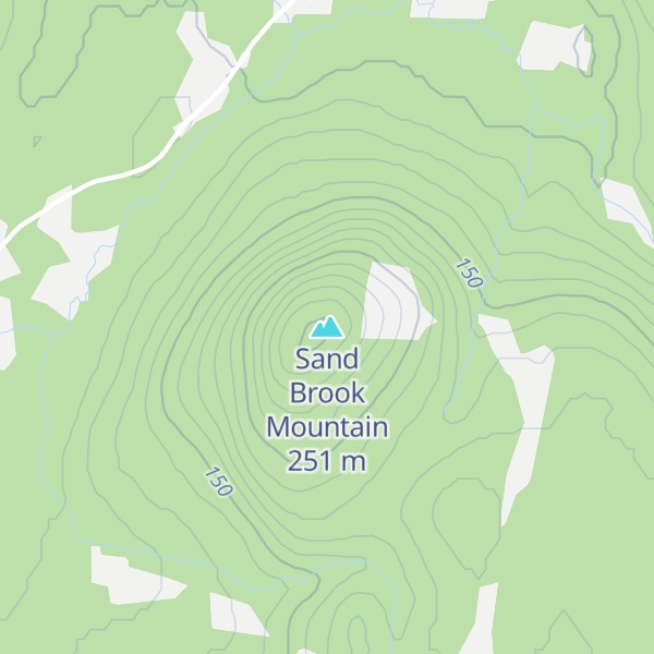 Map of Sand Brook Mountain