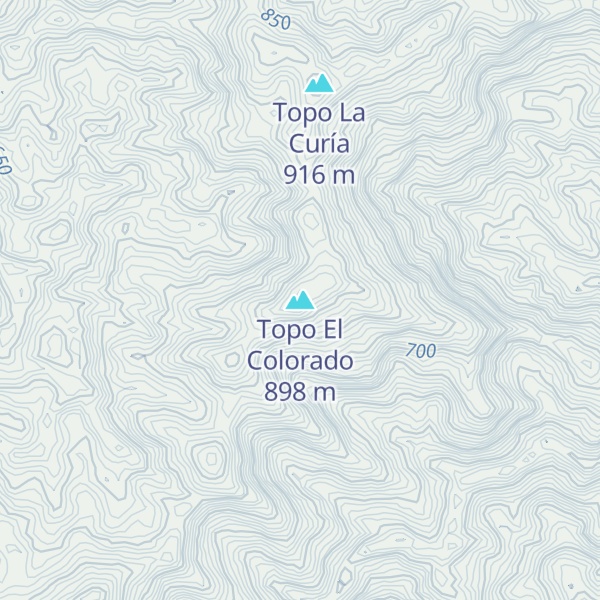 Map of Topo El Colorado