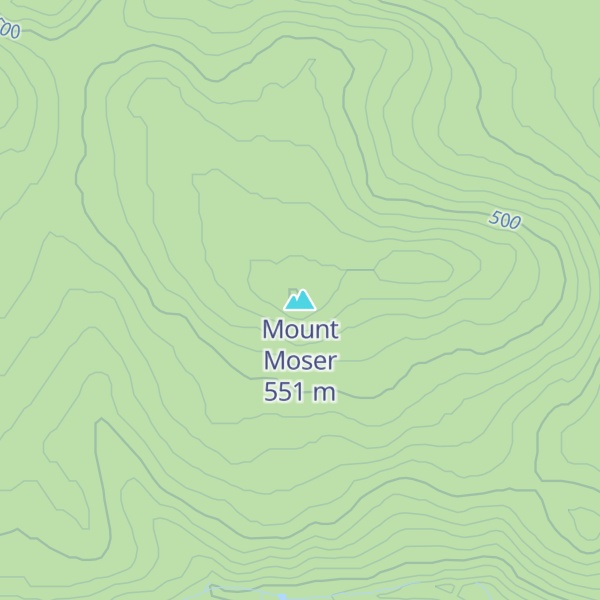 Map of Mount Moser