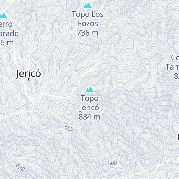 Map of Topo Jericó
