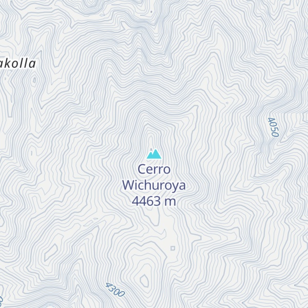 Map of Cerro Wichuroya