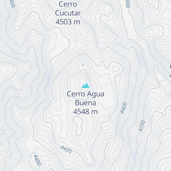 Map of Cerro Agua Buena