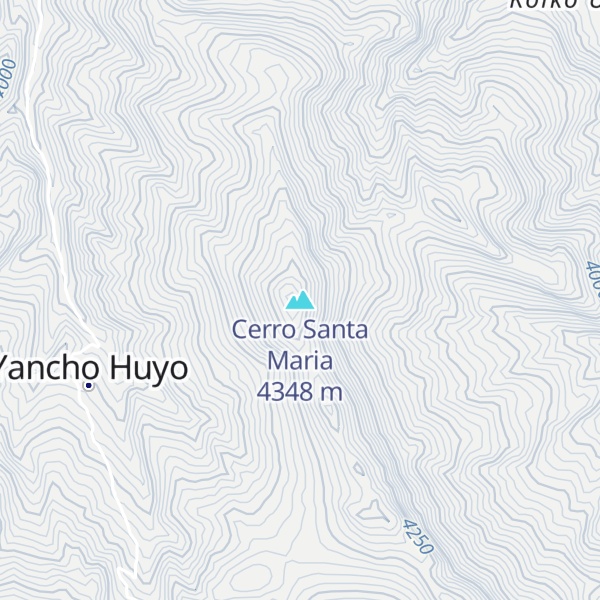 Map of Cerro Santa Maria