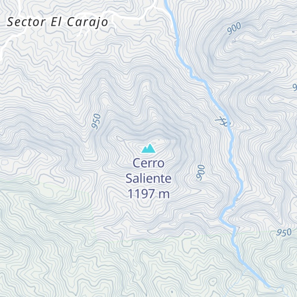 Map of Cerro Saliente
