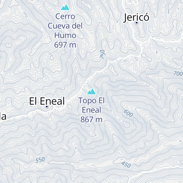 Map of Topo El Eneal