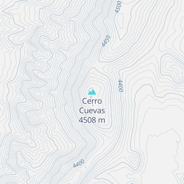 Map of Cerro Cuevas