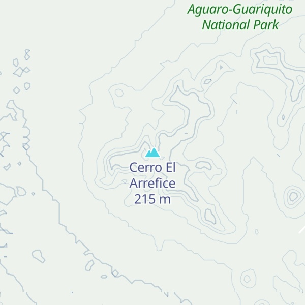 Map of Cerro El Arrefice