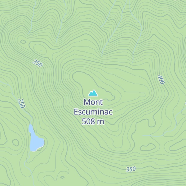 Map of Mont Escuminac
