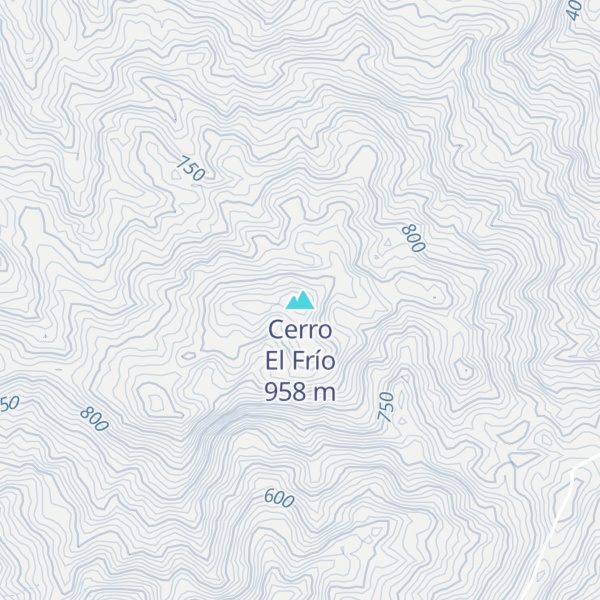 Map of Cerro El Frío