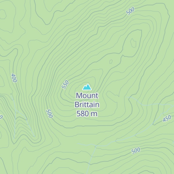 Map of Mount Brittain