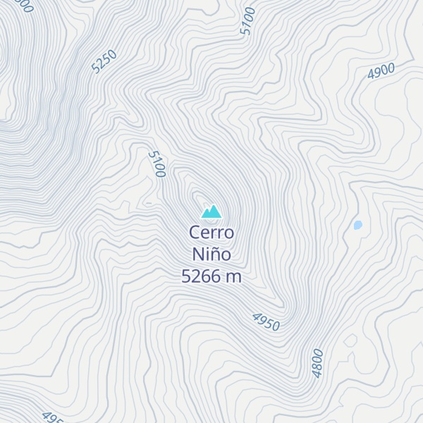 Map of Cerro Niño