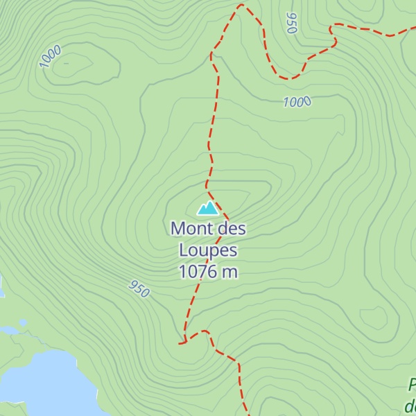 Map of Mont des Loupes