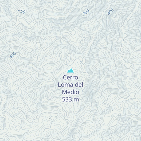 Map of Cerro Loma del Medio