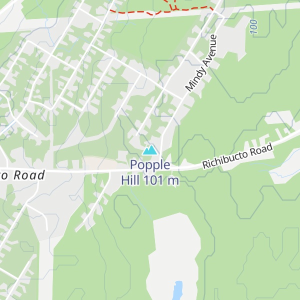 Map of Popple Hill