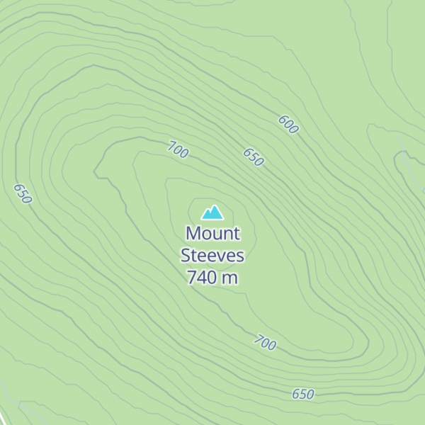 Map of Mount Steeves