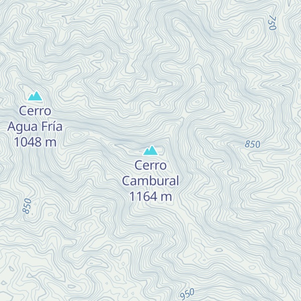 Map of Cerro Cambural