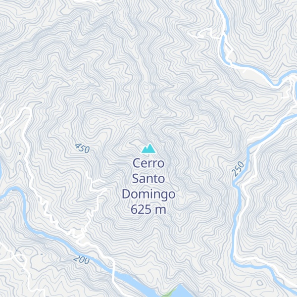 Map of Cerro Santo Domingo