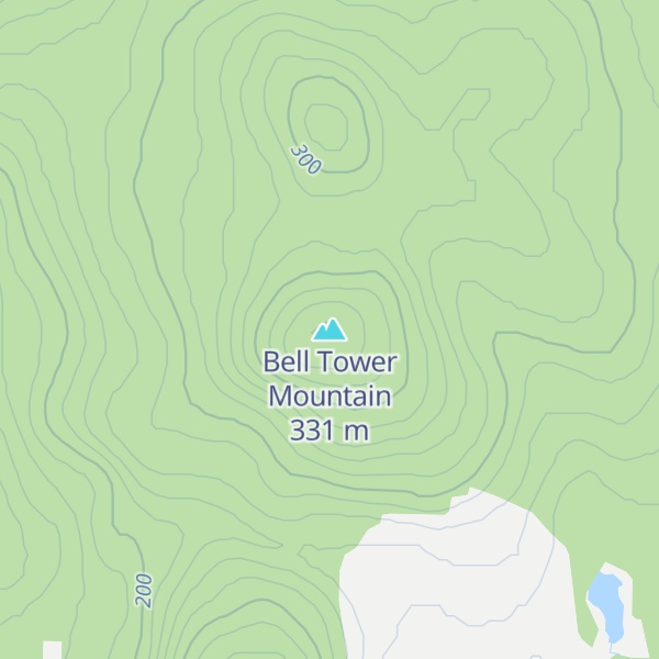 Map of Bell Tower Mountain