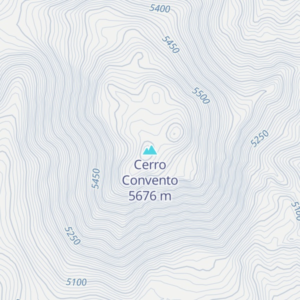 Map of Cerro Convento