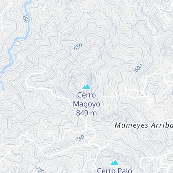 Map of Cerro Magoyo