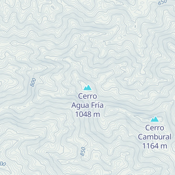 Map of Cerro Agua Fría