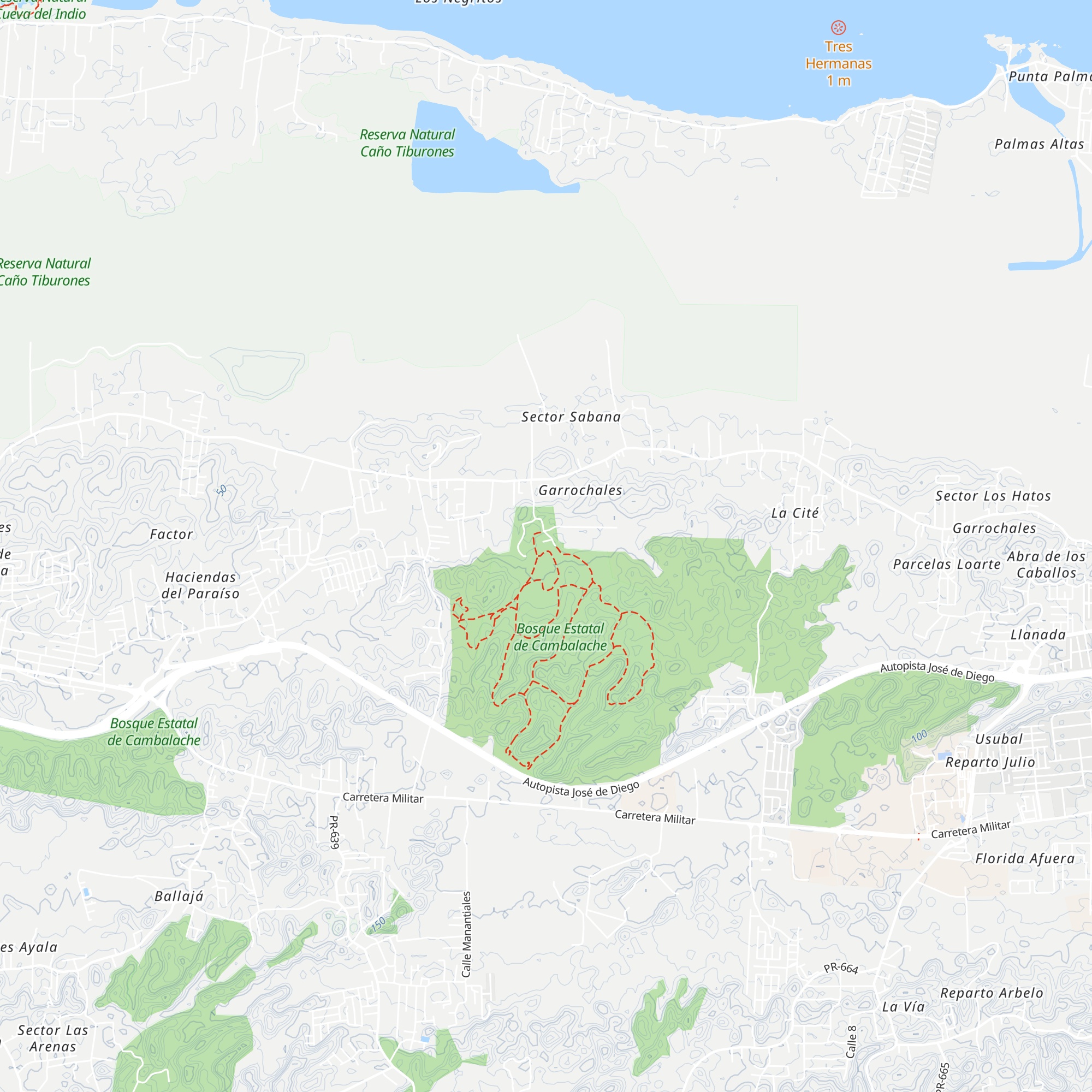 Oficina del Bosque map