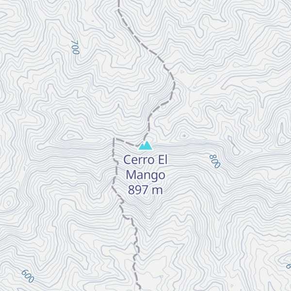 Map of Cerro El Mango