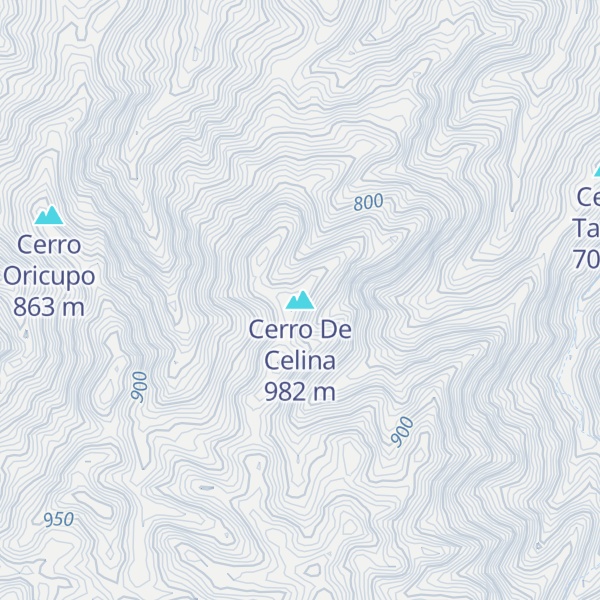 Map of Cerro De Celina