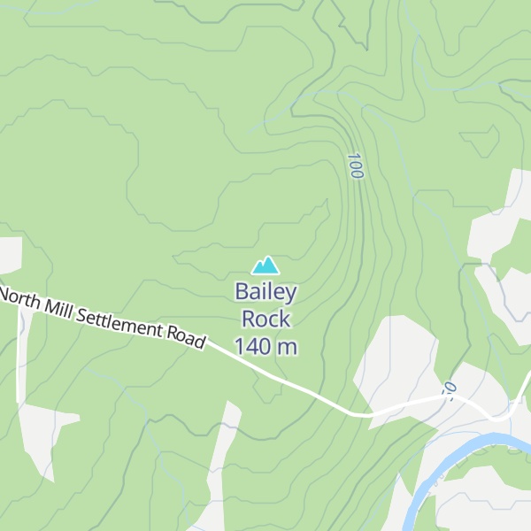 Map of Bailey Rock