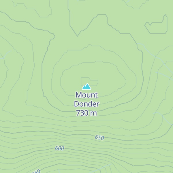Map of Mount Donder