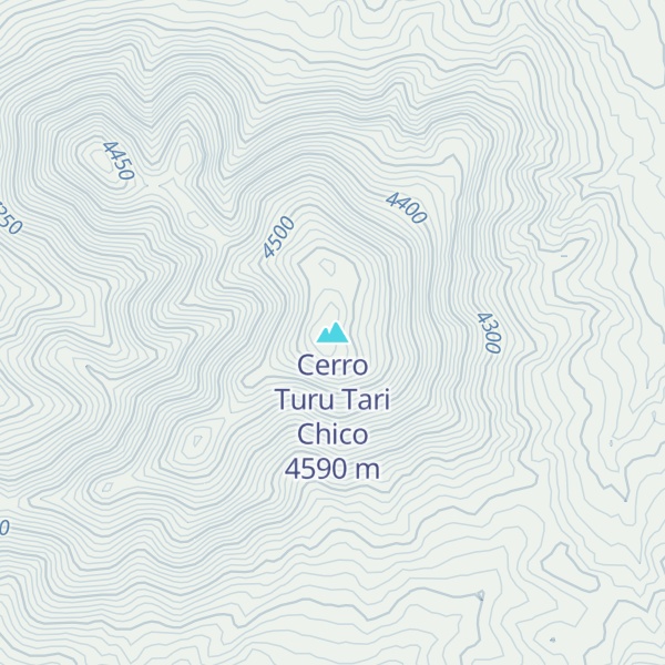 Map of Cerro Turu Tari Chico