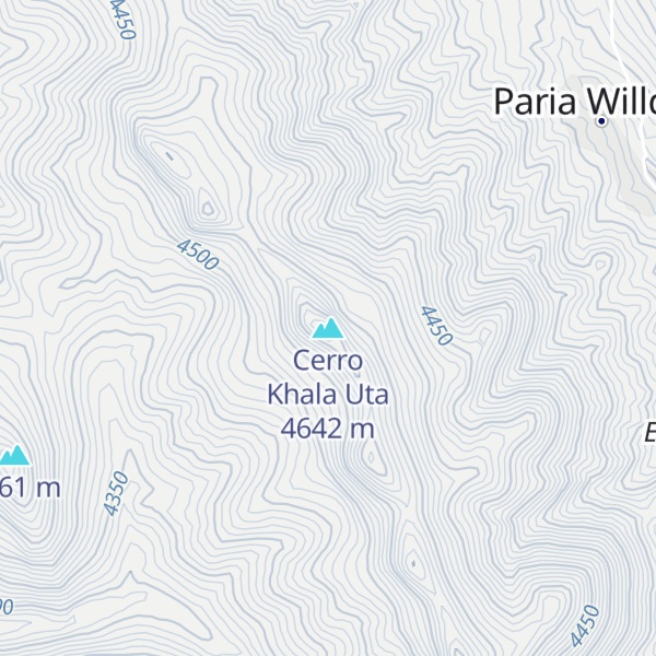 Map of Cerro Khala Uta