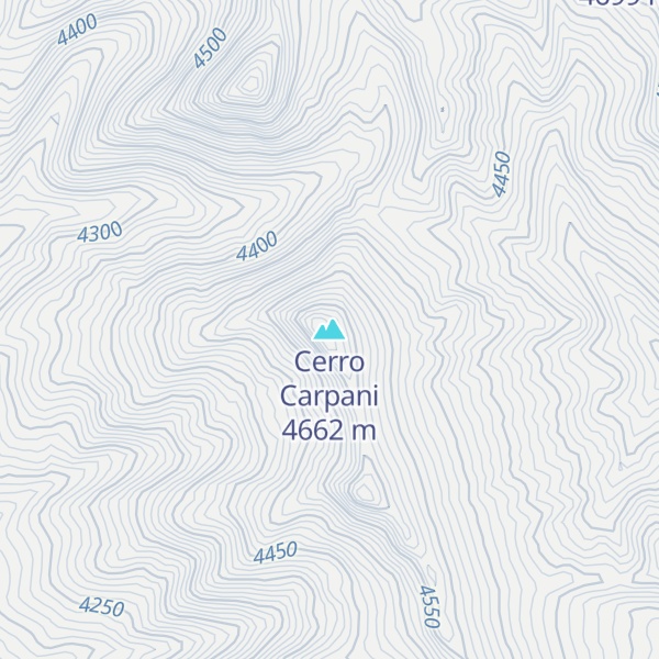 Map of Cerro Carpani