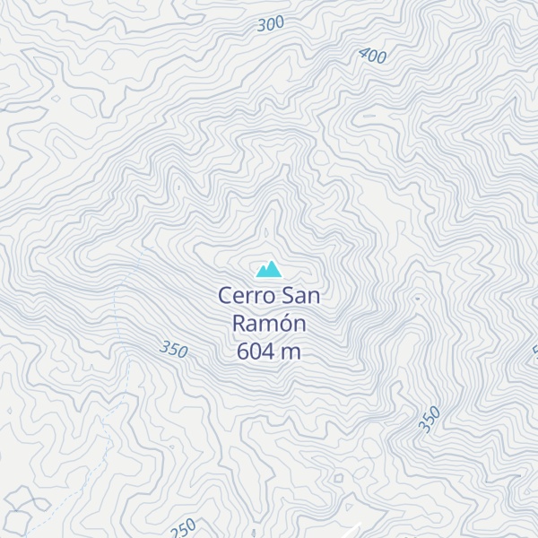 Map of Cerro San Ramón