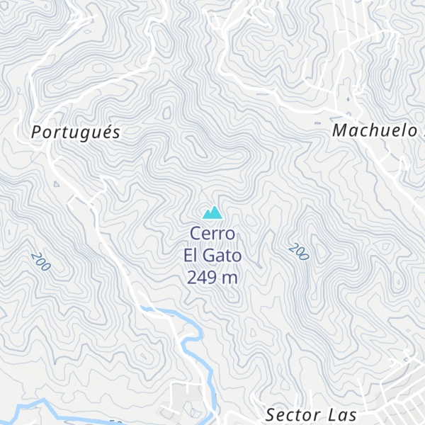 Map of Cerro El Gato